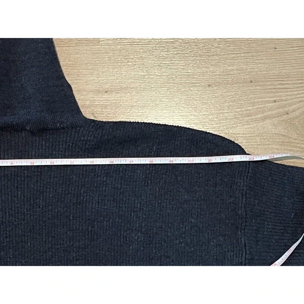 Vintage J.Crew Oarsman Turtleneck Sweater XL Merino Wool Fisherman Black Italy